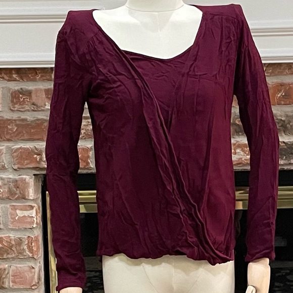 Ella Moss Tops - Ella Moss cranberry layered long sleeved top / XS / Excellent condition